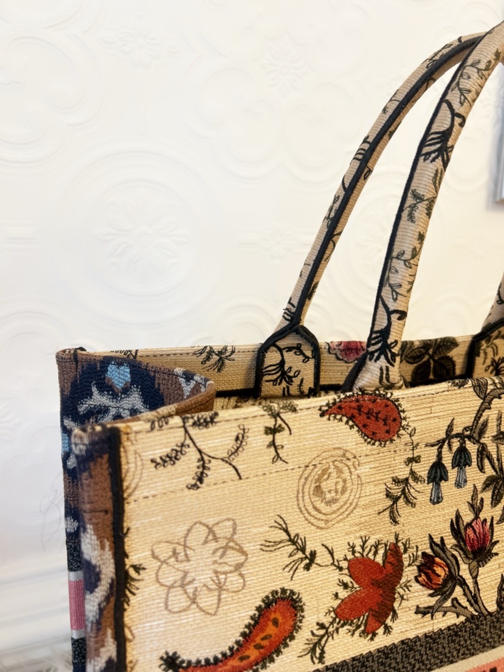 Dior Jacquard Embroidered Book Tote, Large, with dust bag & insert - Picture 12 of 14